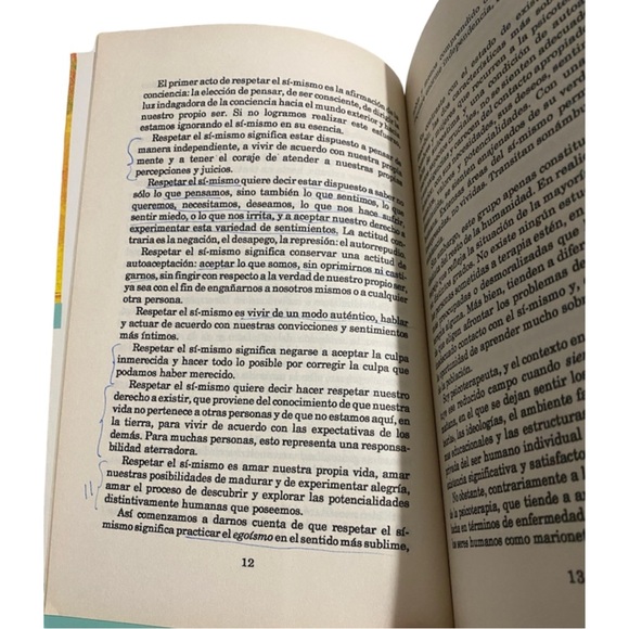 EL RESPETO HACIA UNO MISMO: COMO VENCER EL TEMOR By Nathaniel Branden Spanish Ed - Picture 9 of 10
